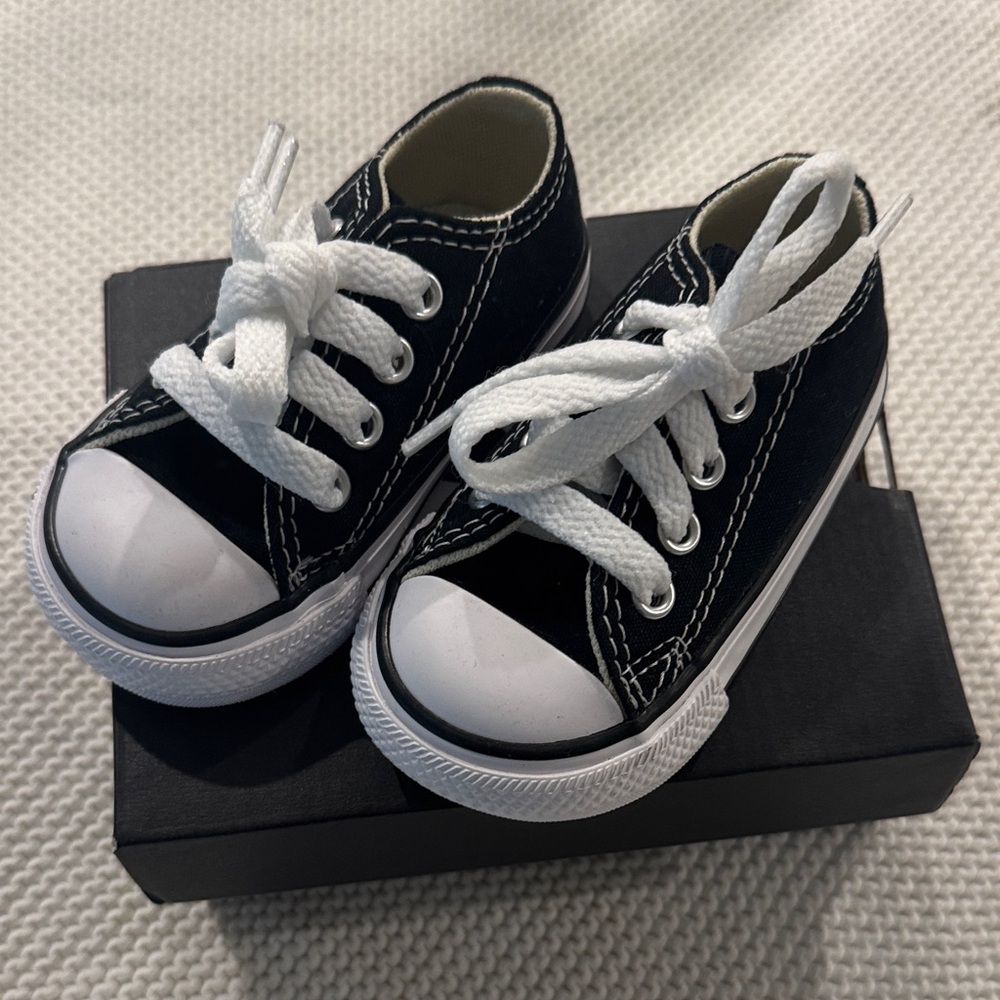 Converse Kids Black and White Sneakers